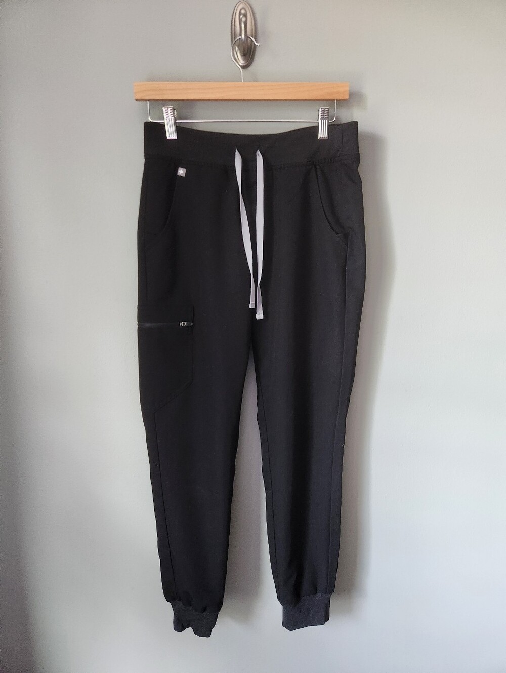 Figs Zamora Black Scrub Pants Joggers Women's Size Small